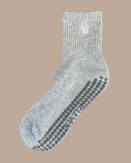 Aurae Eleven Grey Grip Socks